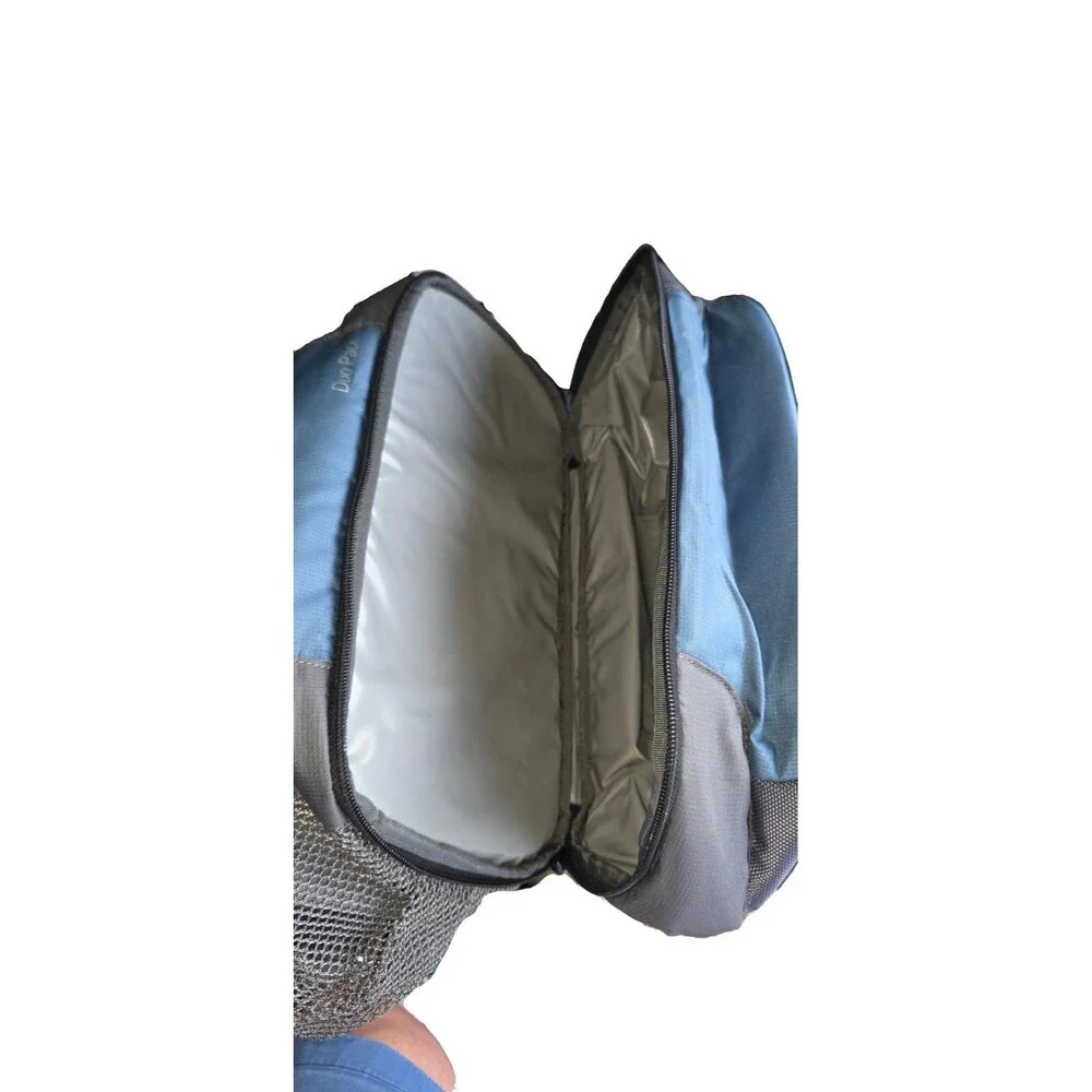 Kelty Insulated Bottom Cooler Beach Backpack Soft Sided Bag Duo Pack Blue XL